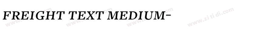 freight text medium字体转换 freight text medium字体转换
